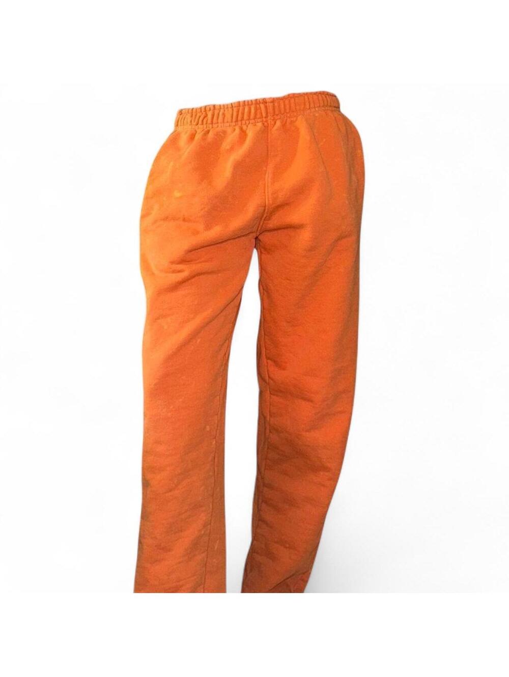Orange Distressed Sweatpants - Women's S-M